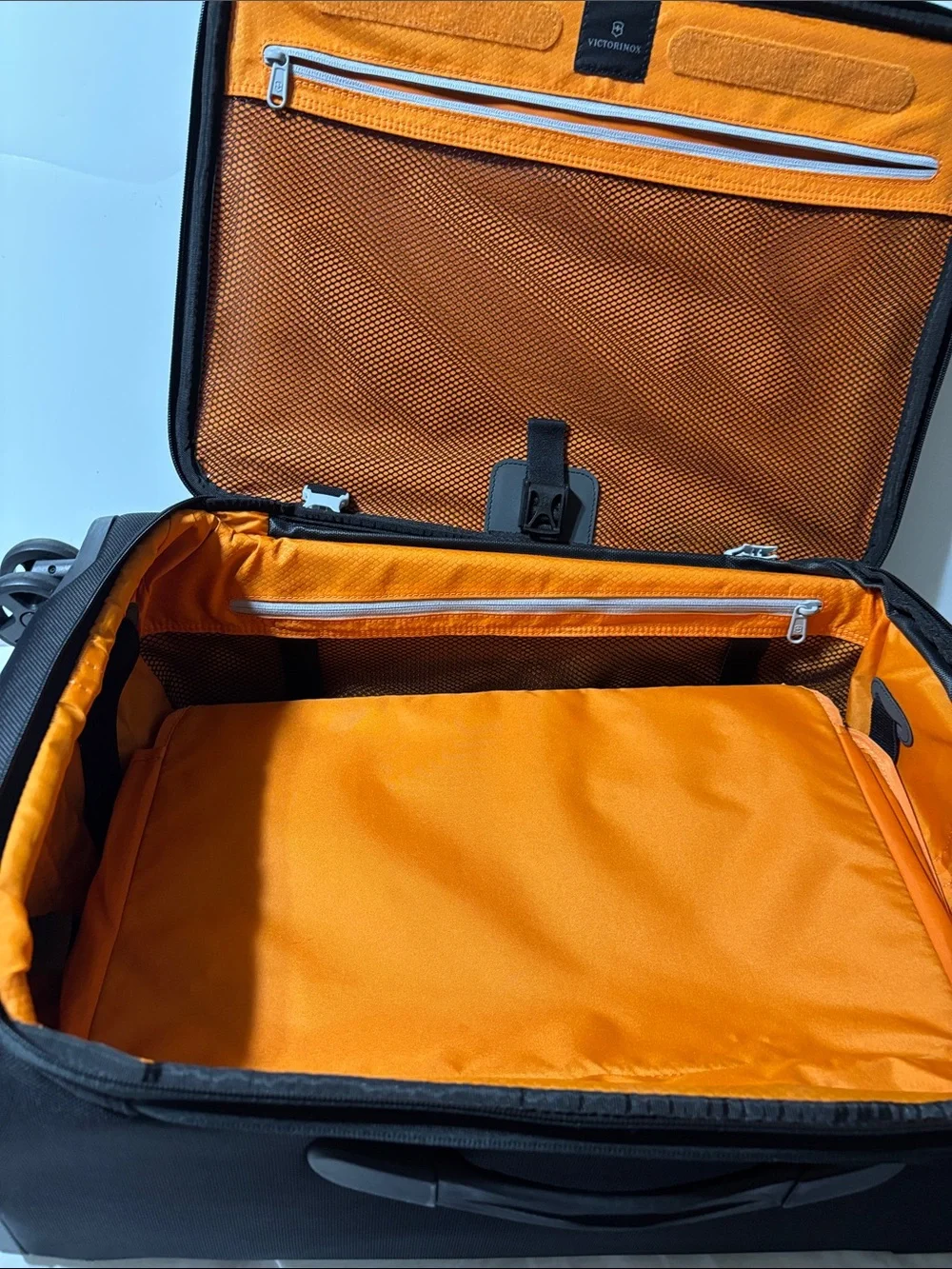 Victorinox Black Softshell Carry-On Spinner with Grey Accents